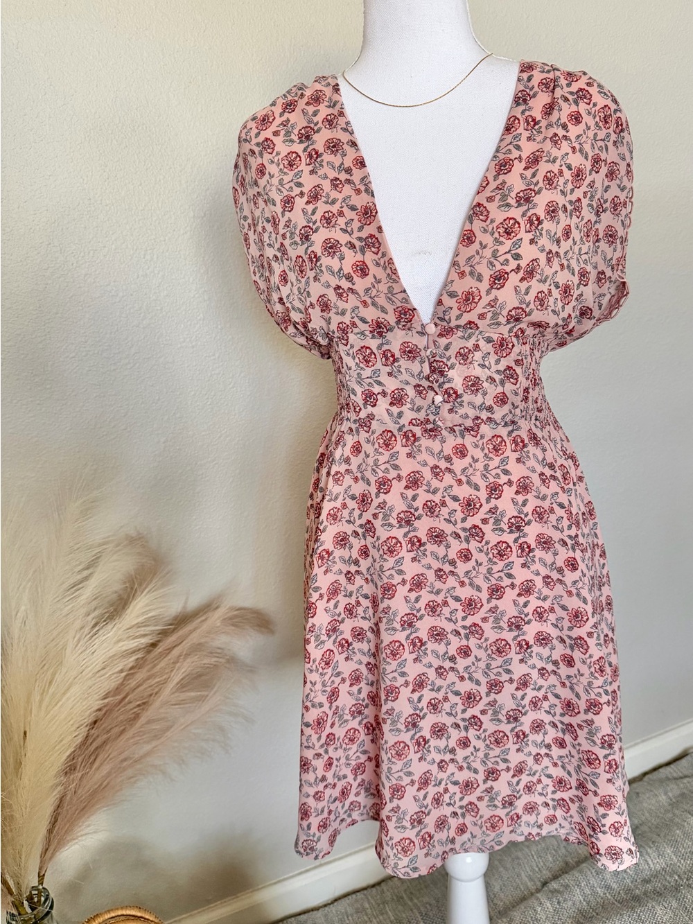 Forever 21 - Pink Floral Short Dress